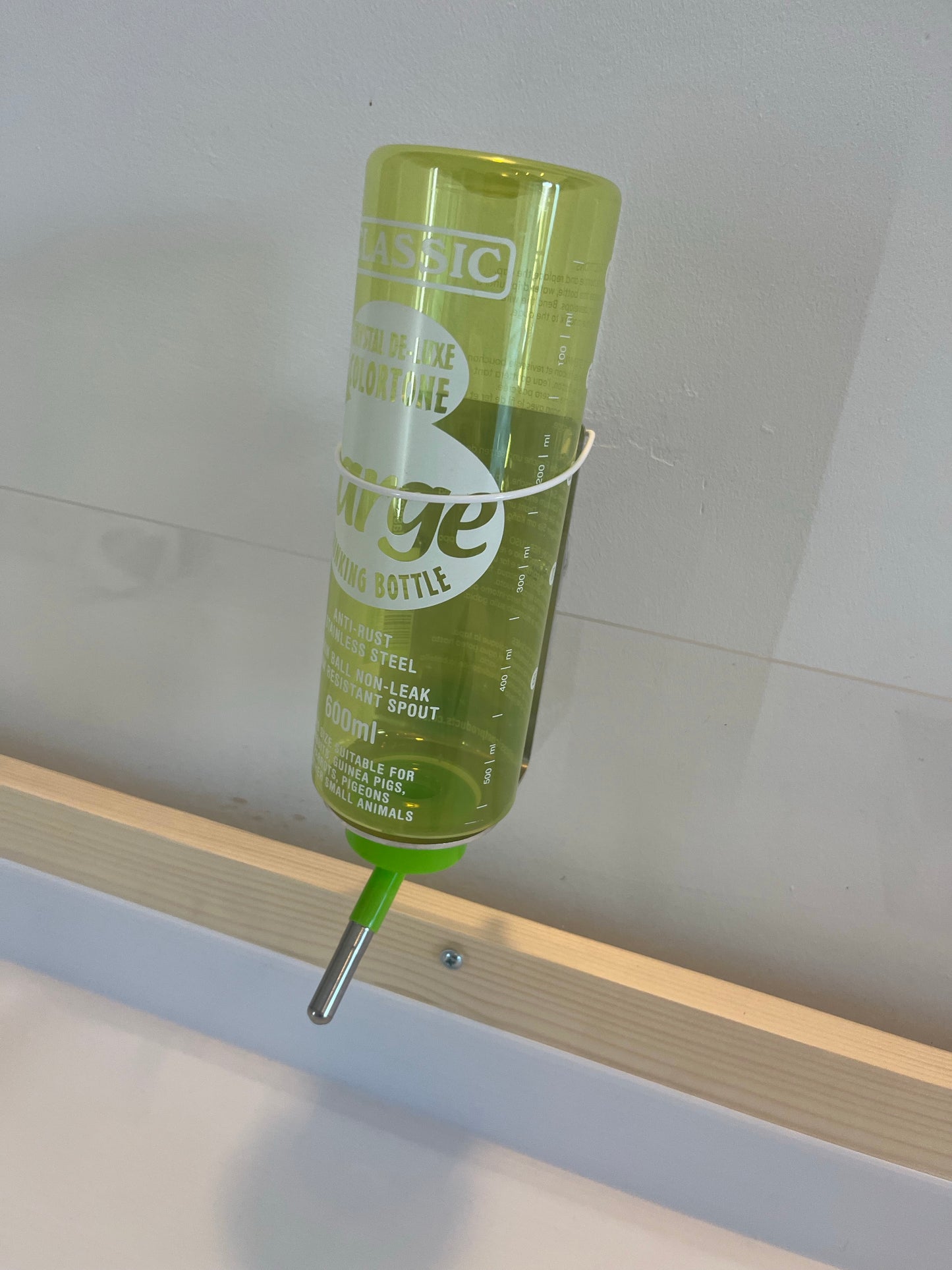 Perspex Bottle Holder - for Woodys Guinea Pig Enclosures