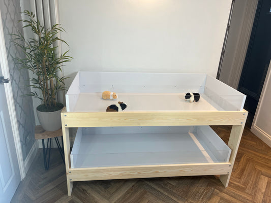 Large Indoor Guinea Pig Enclosure - Two Separate Levels